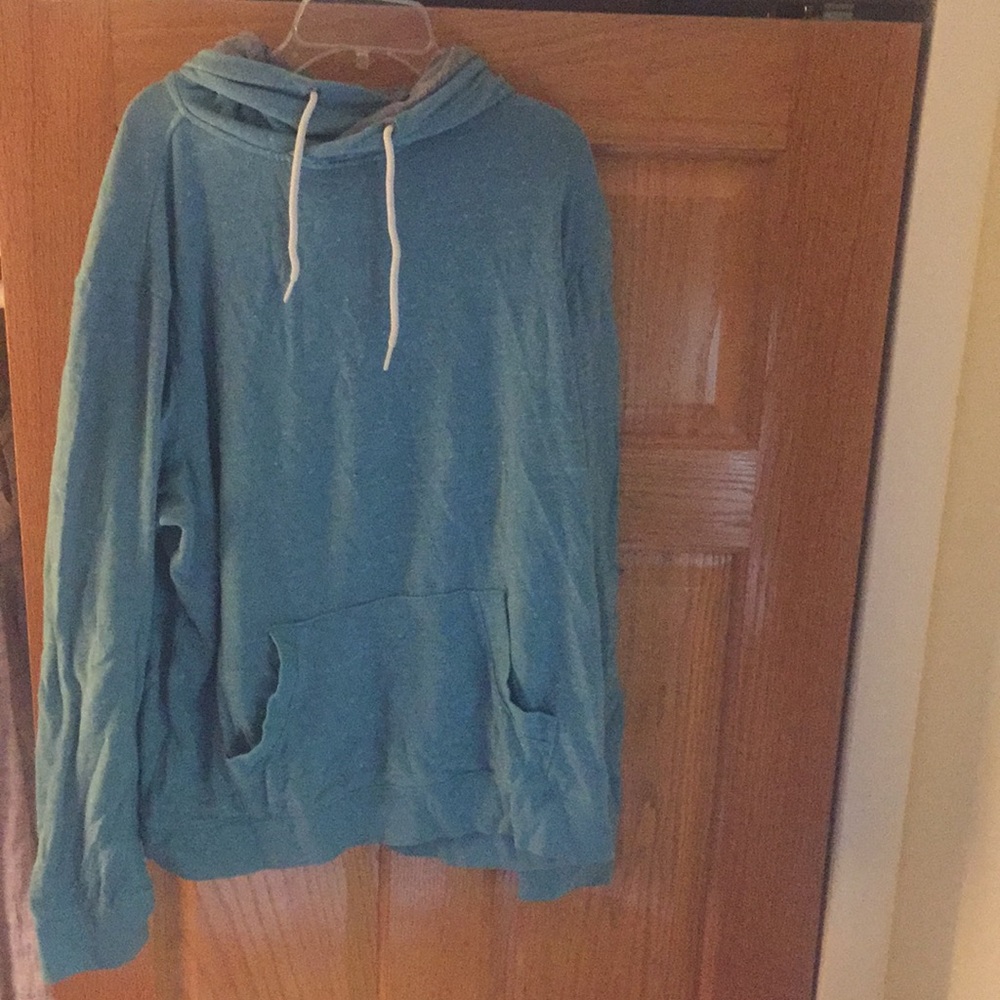 Worn once light blue super soft hoodie